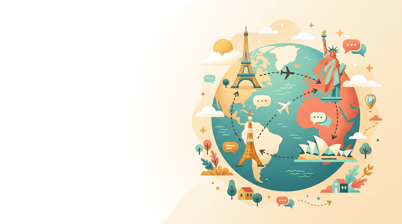 Travel the world and learn English